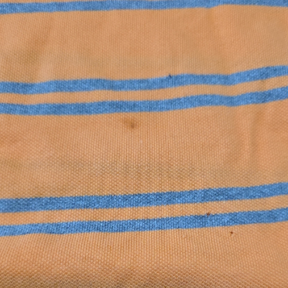 St. John’s Bay Men's Orange Striped Polo Shirt Short Sleeve Size XXL - Picture 7 of 7